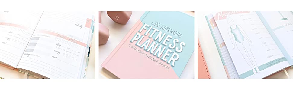 Fitness planner interior on outside and cover center image