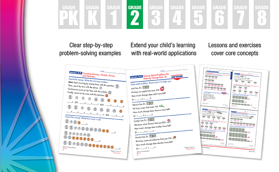 examples of inside worksheets from the workbook