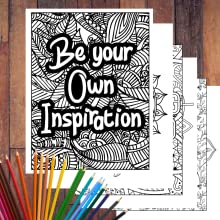 Coloring Pages with Colored Pencils for Adult Coloring Book