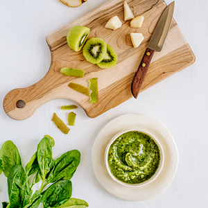 kiwi spinach apple puree