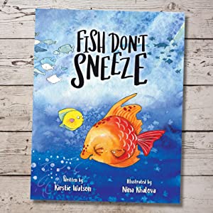 Fish Don't Sneeze cover featuring an orange fish sneezing