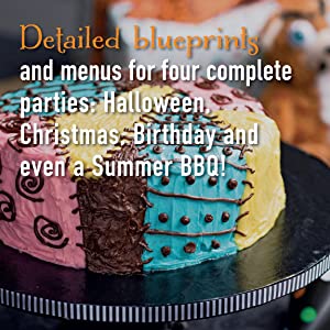 Detailed blueprints and instructions for several complete The Nightmare Before Christmas parties